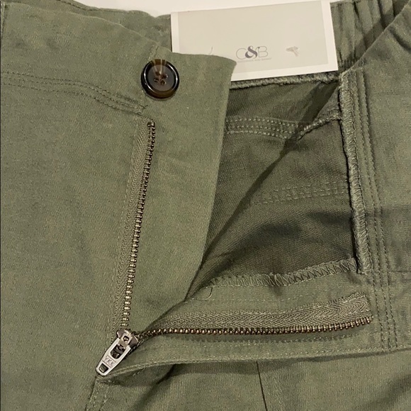 Christopher & Banks SZ 4 Olive Crop Pants D13 - Picture 6 of 12
